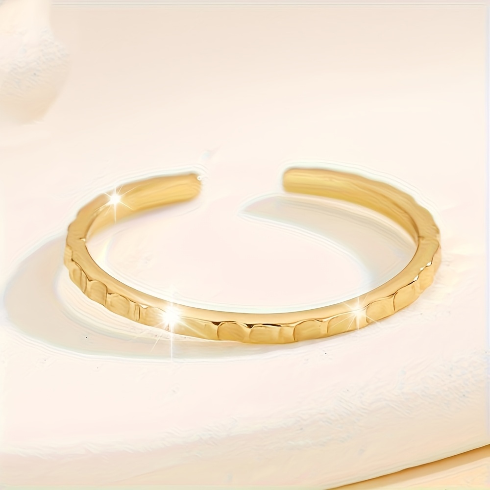 Women's Fine Textured Open Adjustable Toe Ring